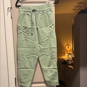 Zara Light Green Joggers for women!!